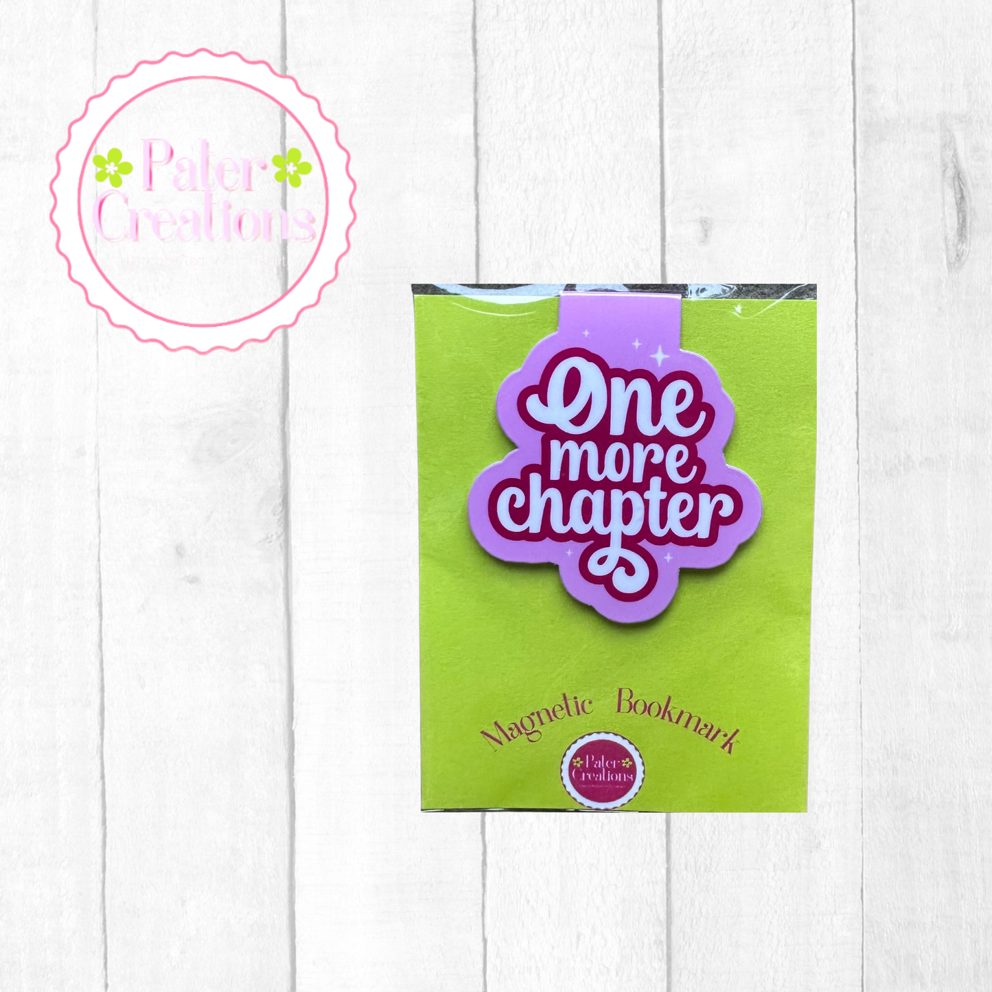 "One More Chapter" Magnetic Bookmark