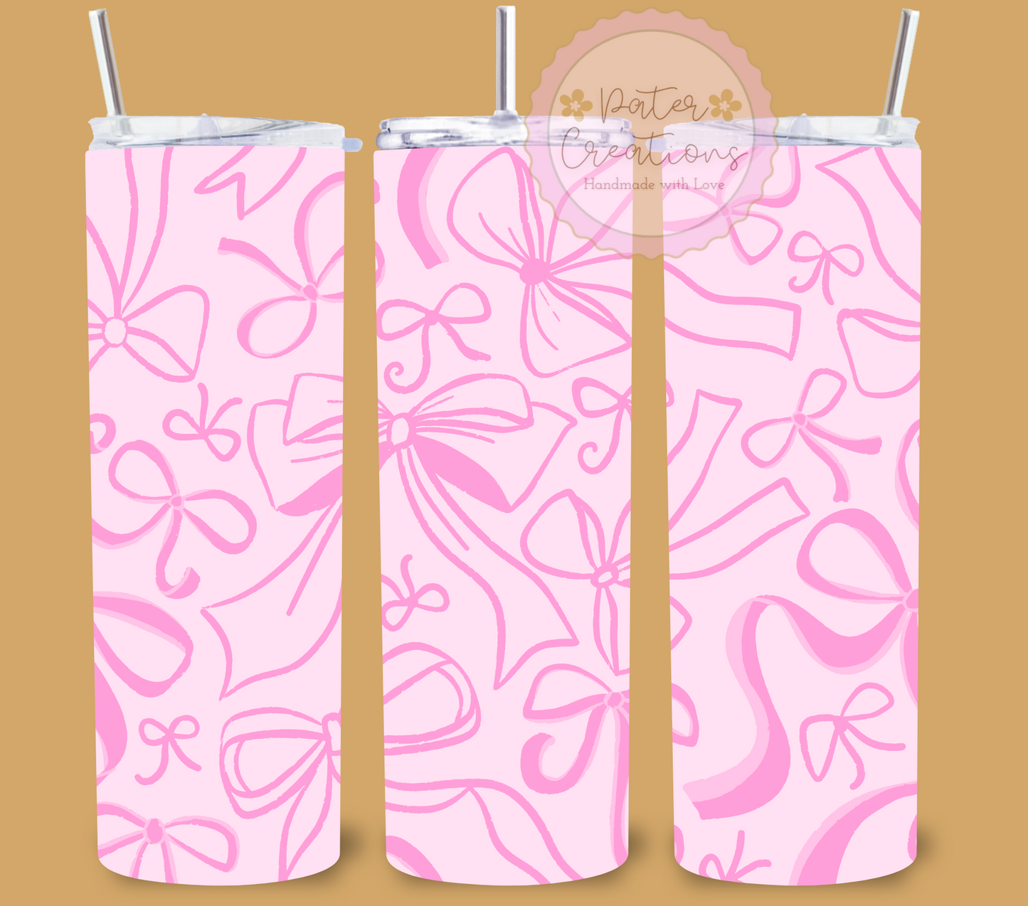 "Pretty in Pink" Metal Tumbler
