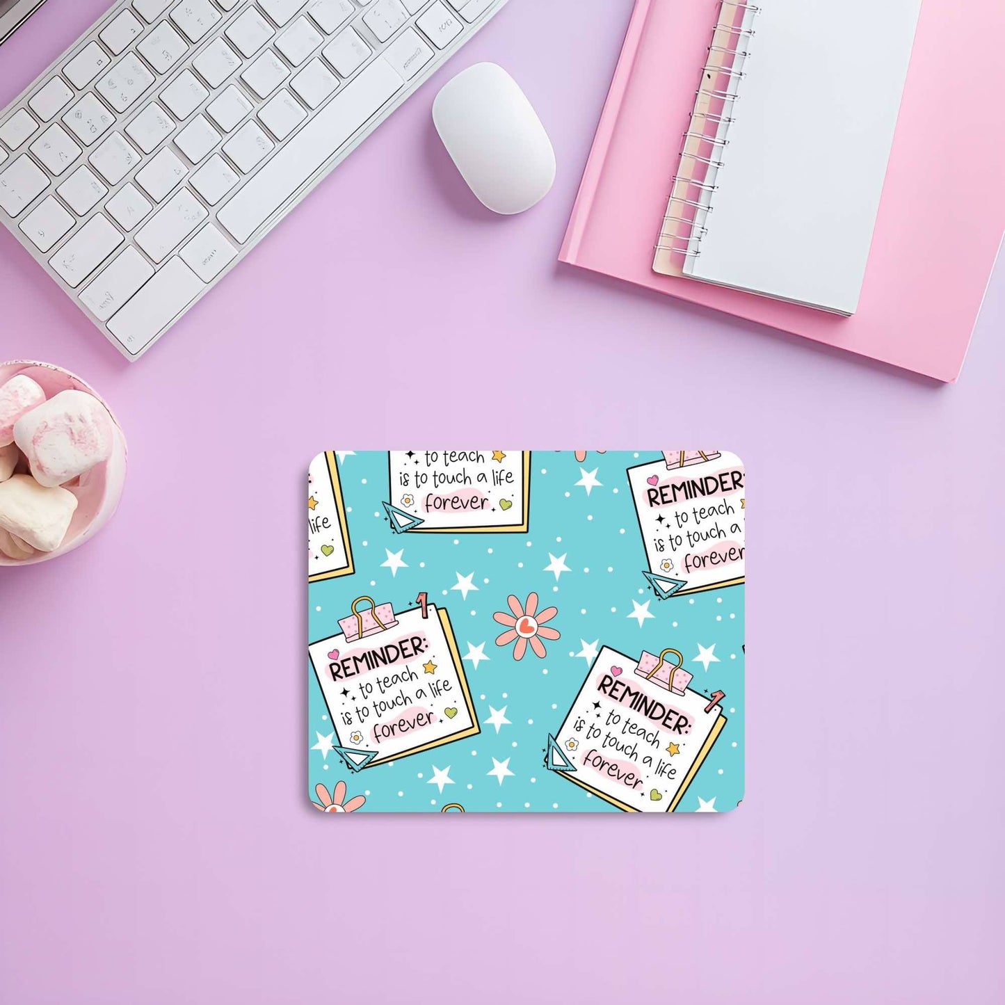 "Reminder: Teach with Heart" Mousepad