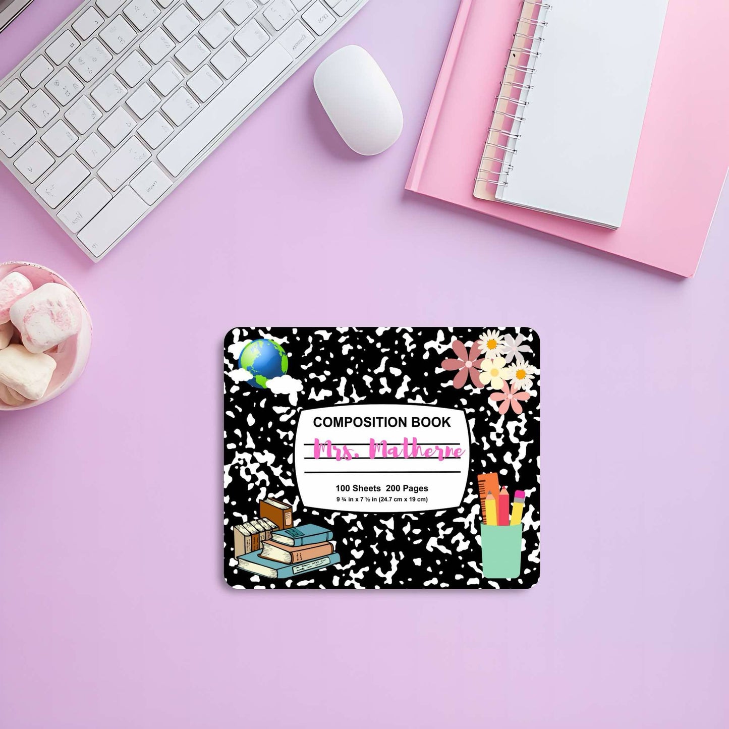 "Custom Composition Book" Mousepad