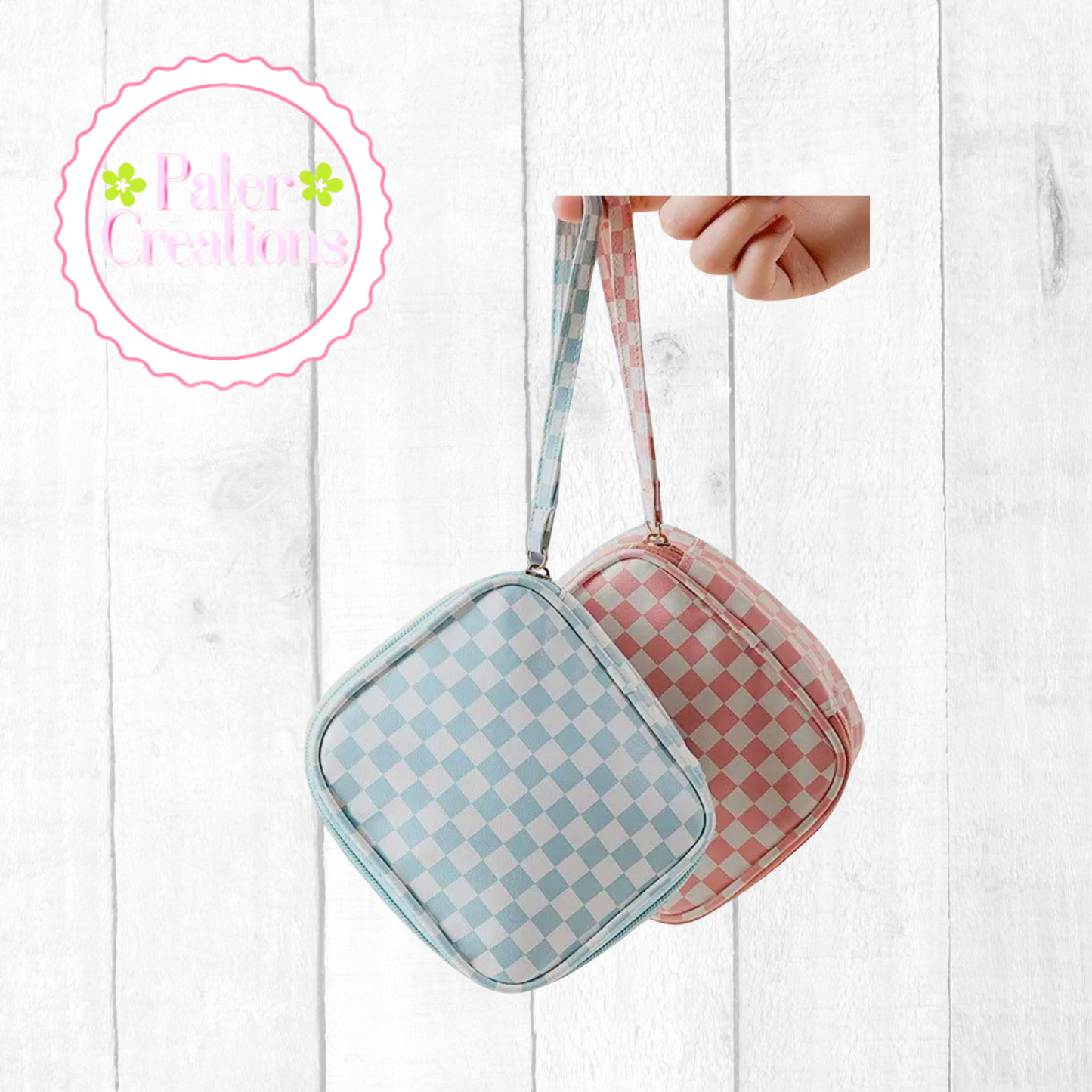Gingham Wristlet