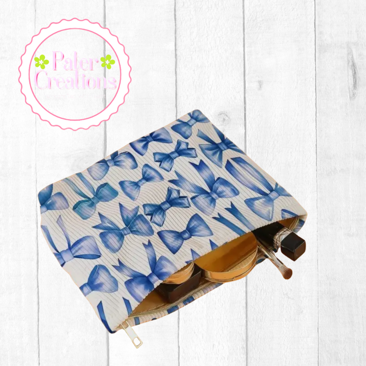 Blue Bow Babe Bag