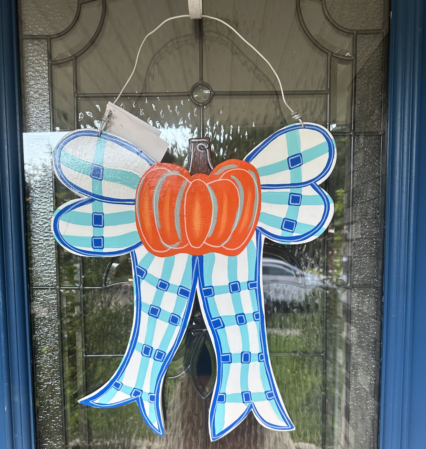 "Pumpkin Bow" Door Hanger