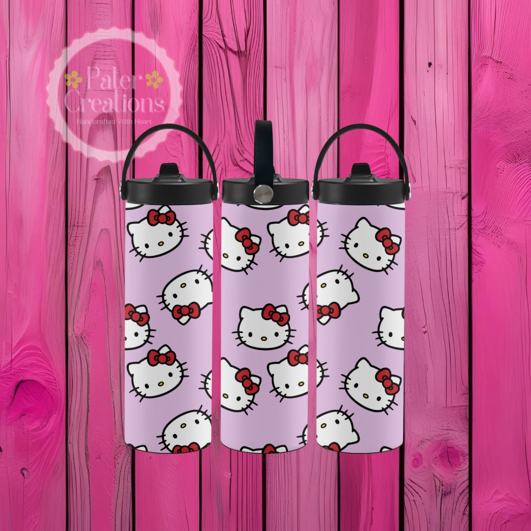 "Meow & Sip" Metal Tumbler