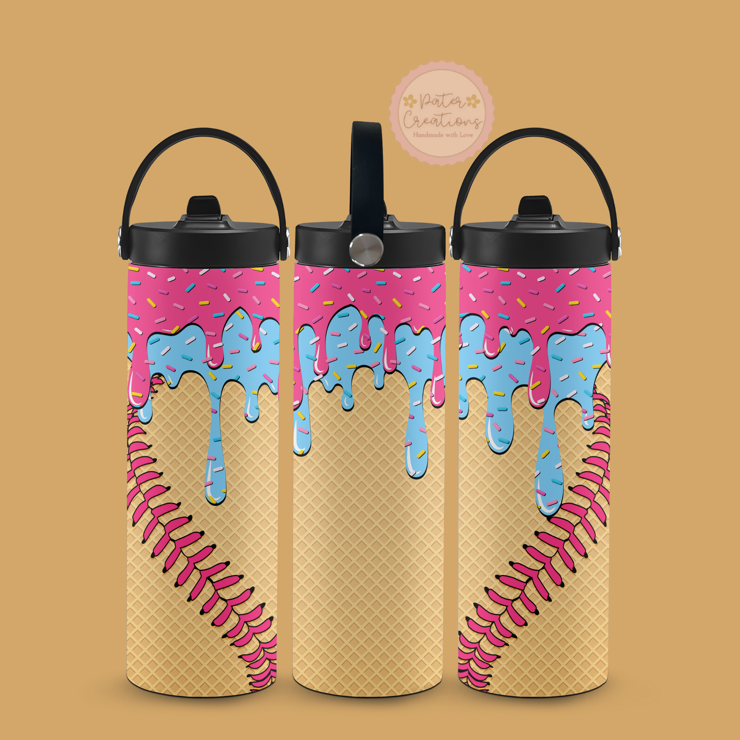 "Drip and Dip Ice Cream" Metal Tumbler