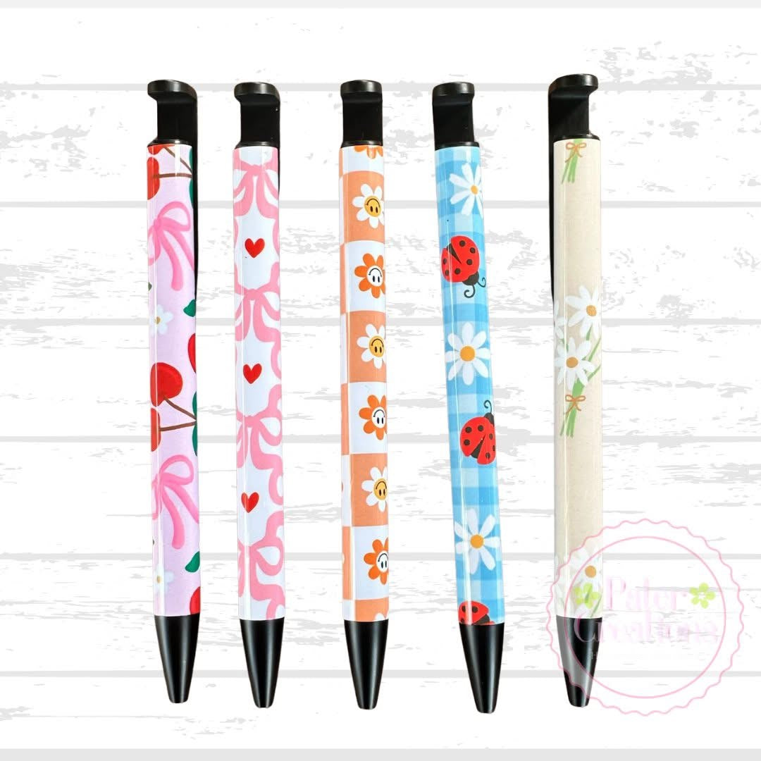 "Bows & Blooms" Pens