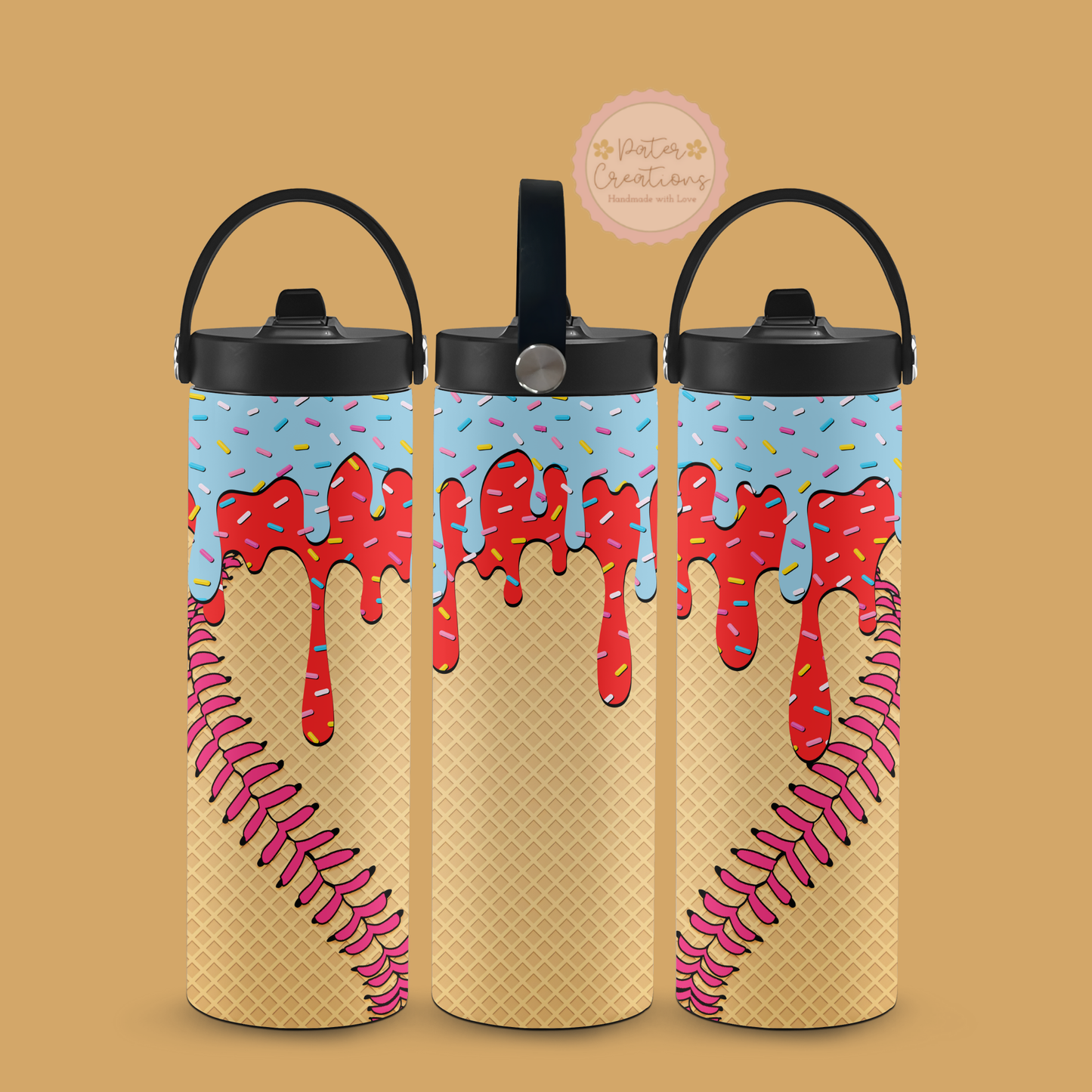 "Rally Drip Ice Cream Drip" Metal Tumbler