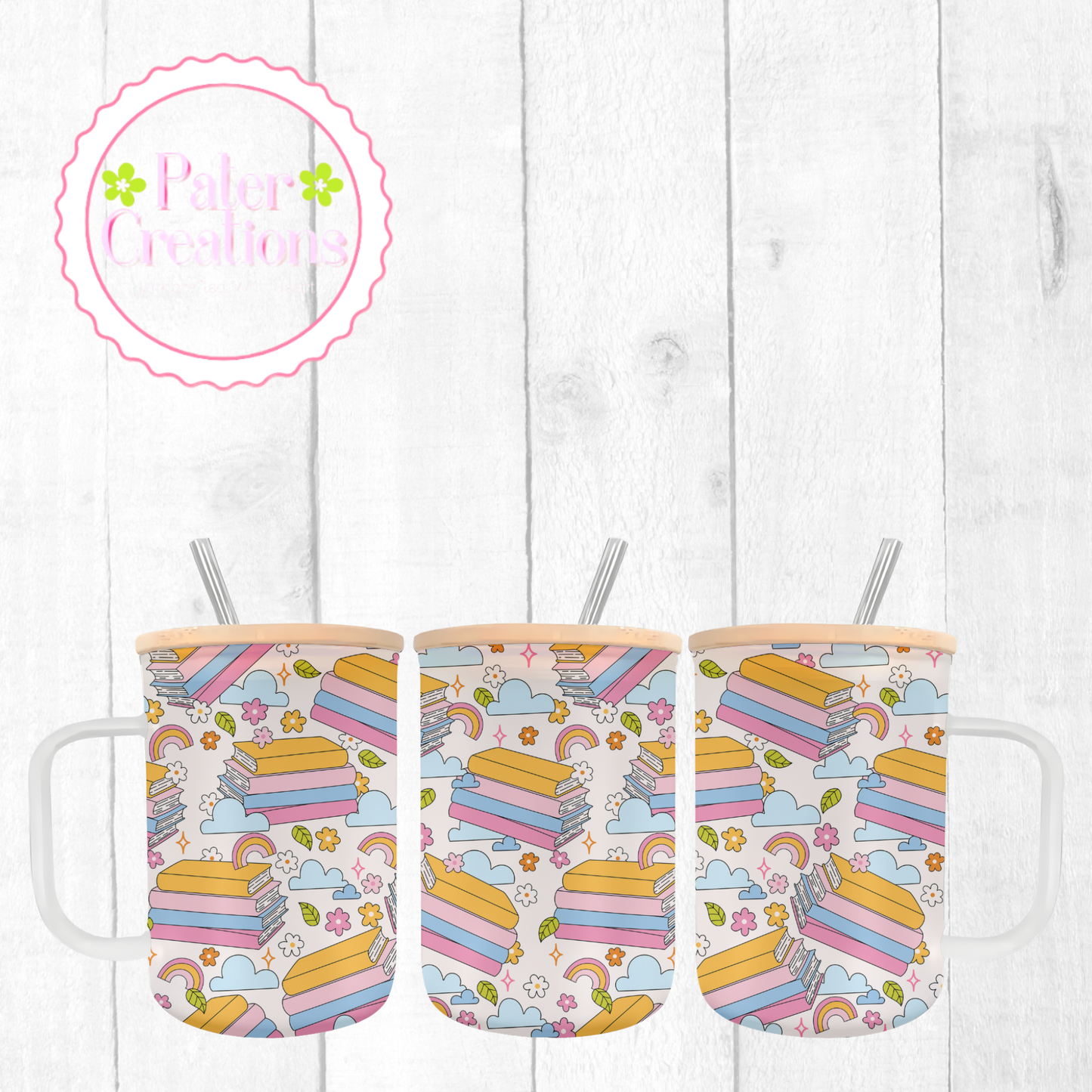"Daydream Reader" Glass Tumbler/Mug Tumbler