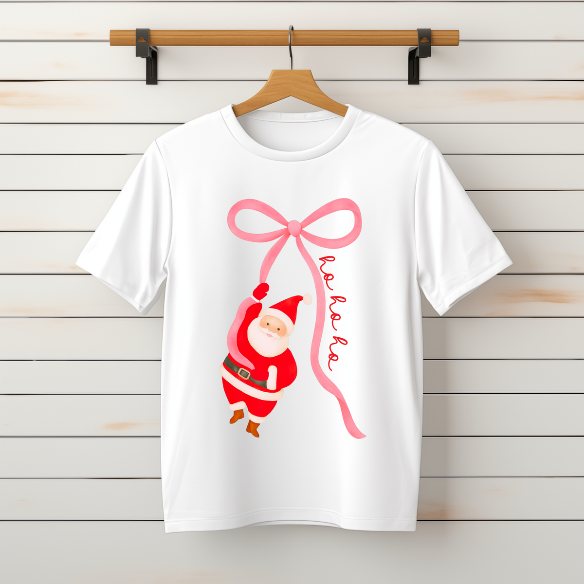 " Santa Coquette Bow" Tee