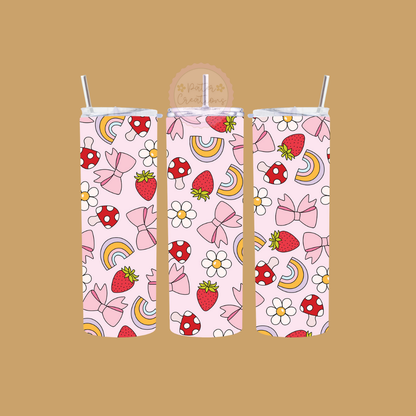 "Strawberry Dream" Metal Tumbler