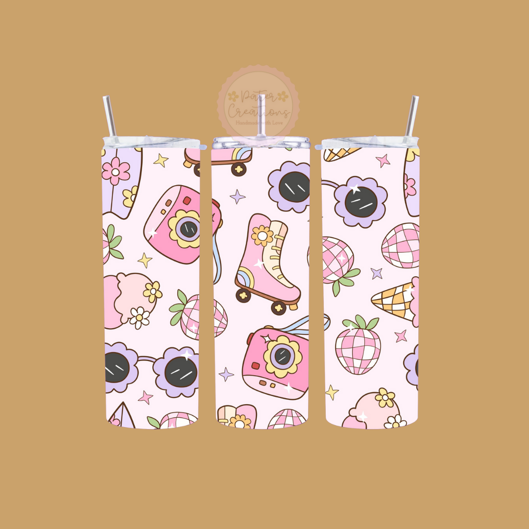 "Retro Roll" Metal Tumbler
