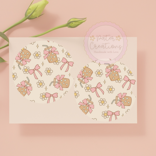 "Bow Bloom" Car Coaster