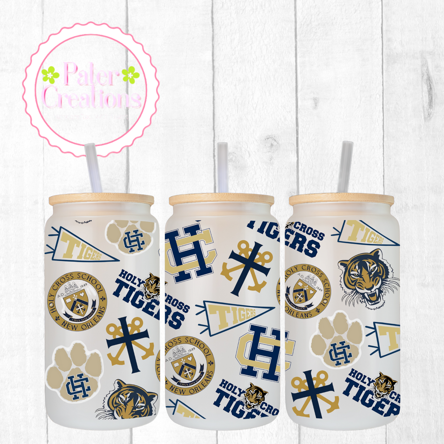 "Holy Cross" Glass Tumbler