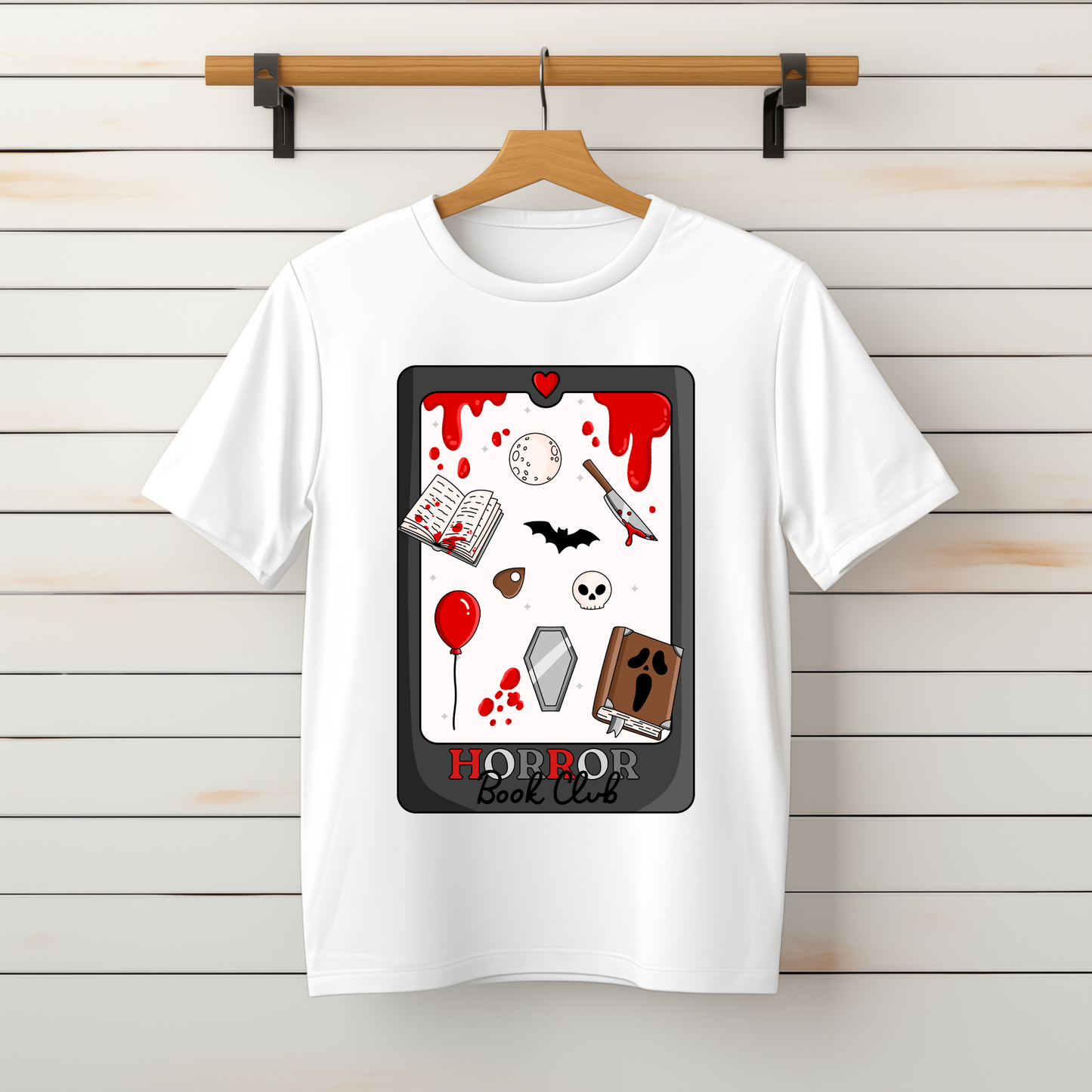 “Horror Book Club” Tee-Sweater