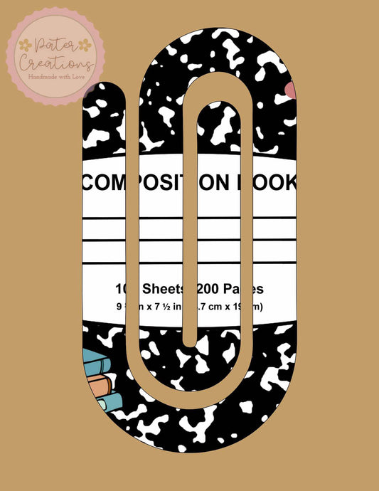 "Classic Composition" Jumbo Paper Clip