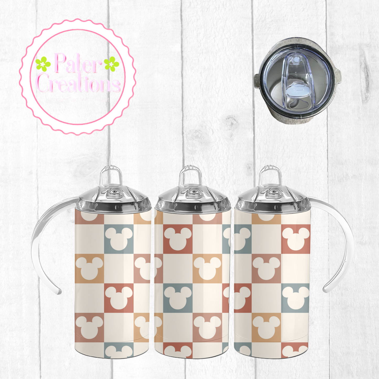 “Neutral Check Sips" Tumbler