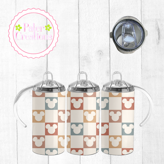 “Neutral Check Sips" Tumbler