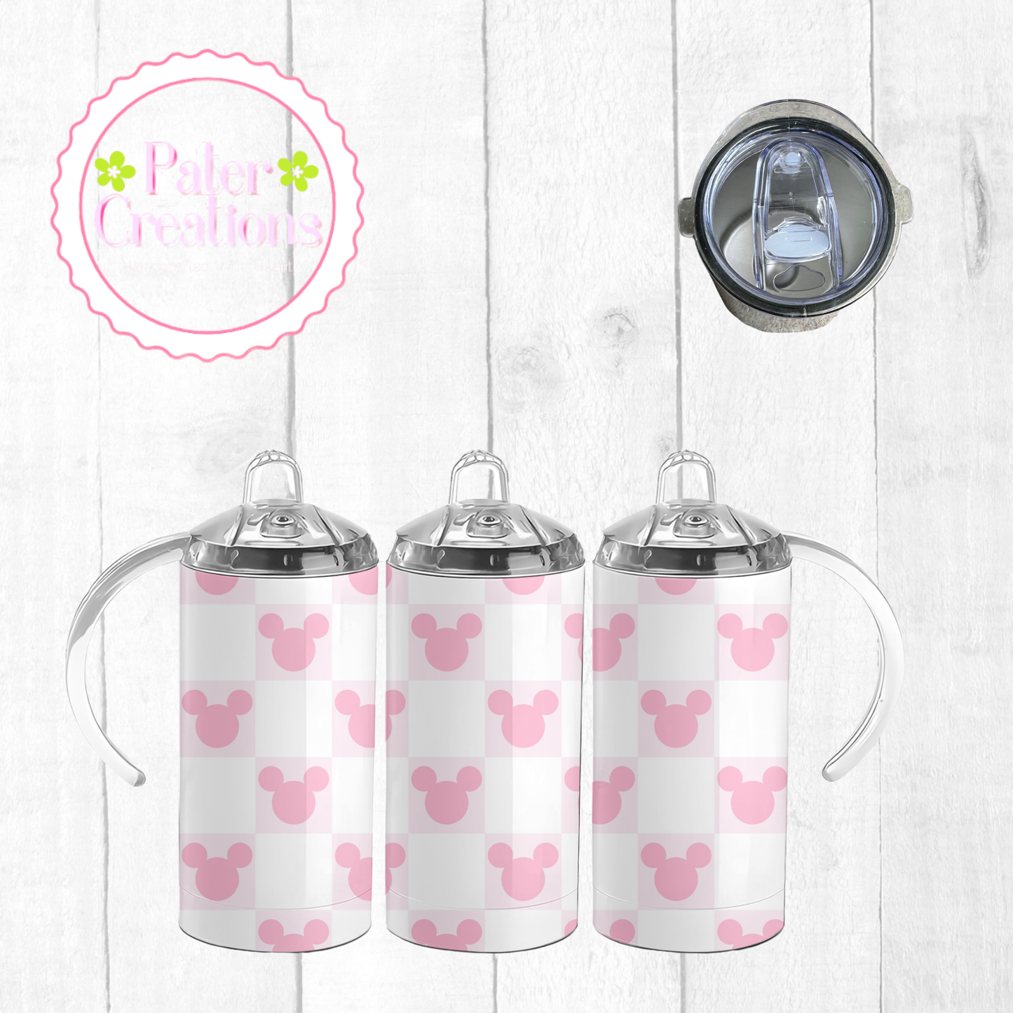 “Pink Check Sips" Tumbler