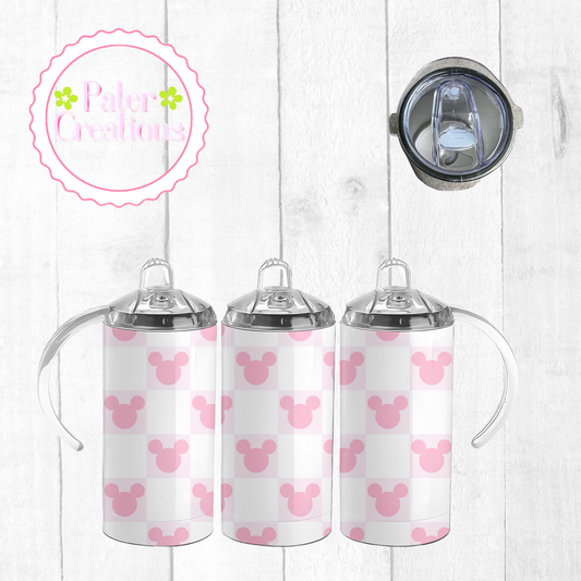 “Pink Check Sips" Tumbler
