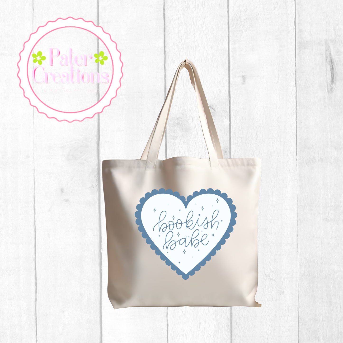 "Bookish Babe" Tote Bag