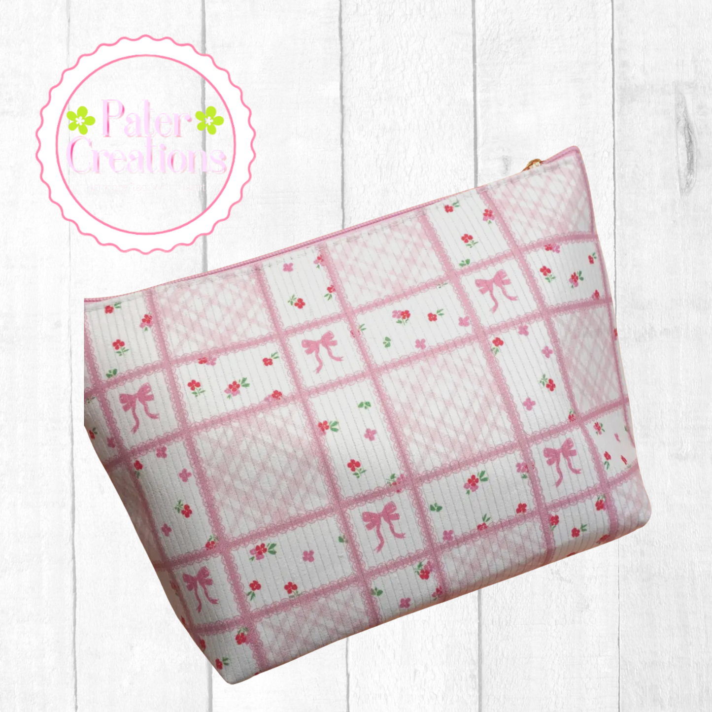 Pink Patchwork Bow Bag