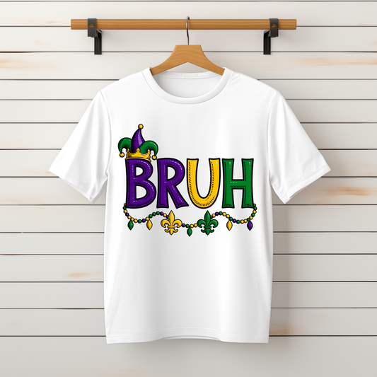 “BRUH” Mardi Gras Tee