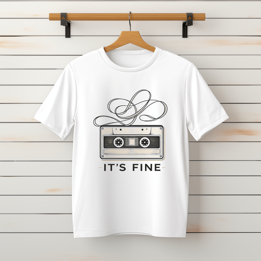 "It’s Fine Cassette" Tee-Sweater