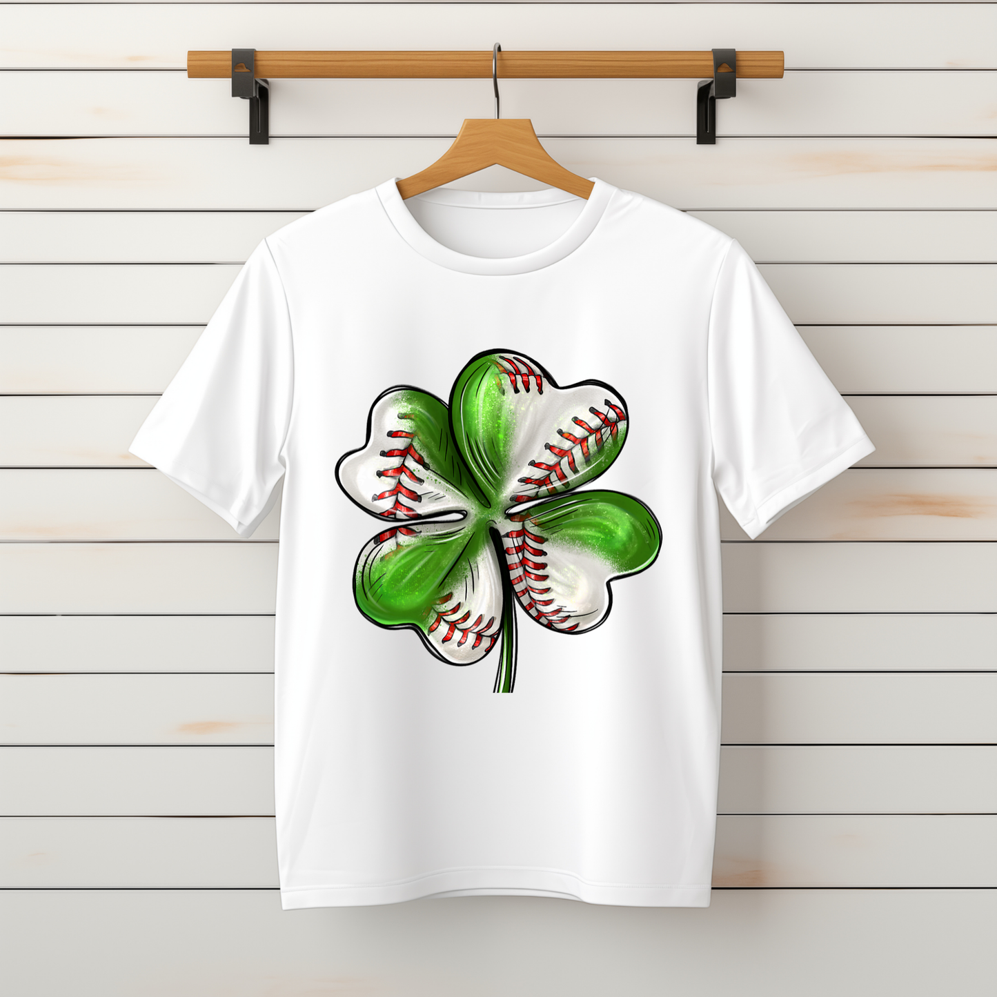 "Lucky Baseball Clover" Tee