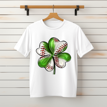 "Lucky Baseball Clover" Tee