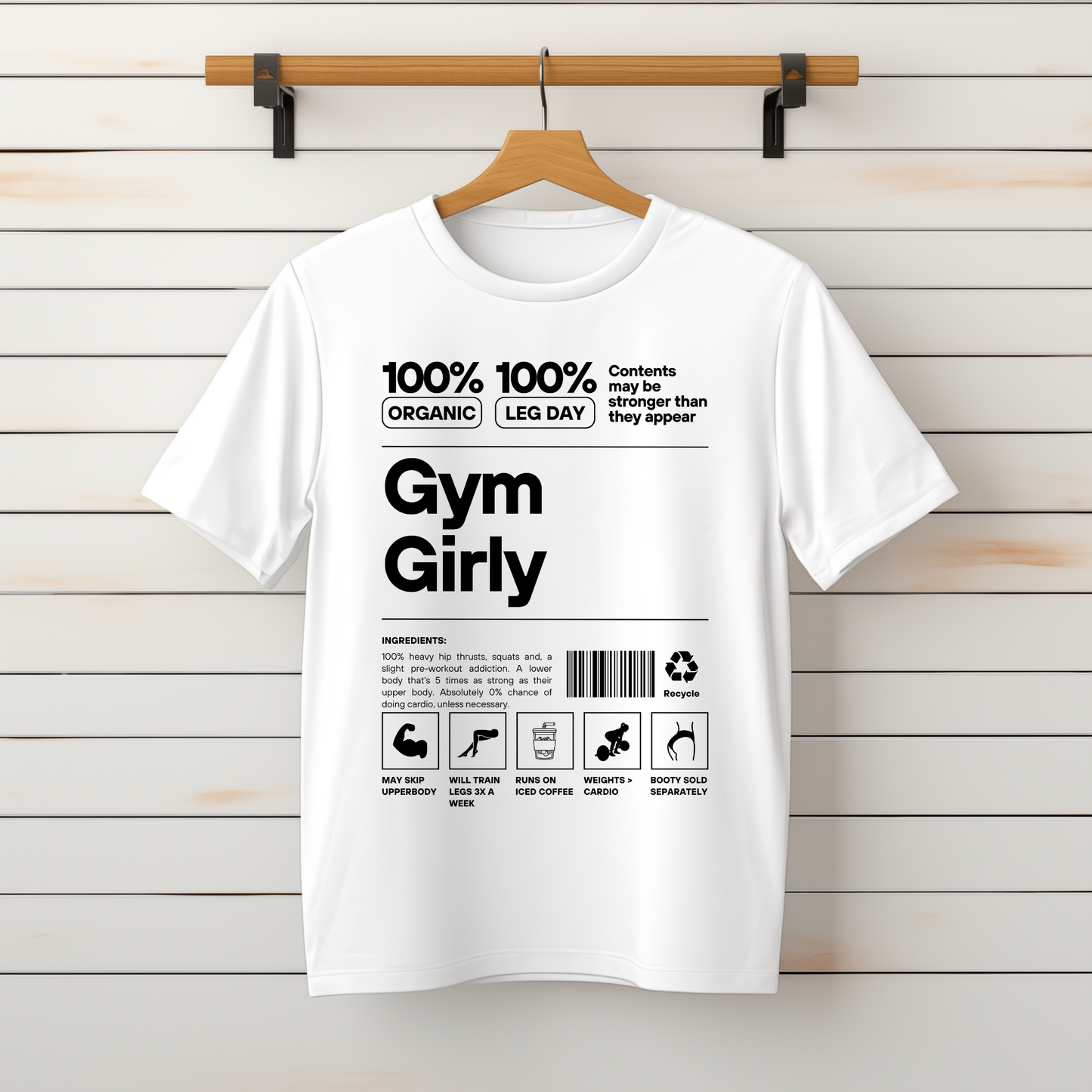 "Gym Girly Label" Tee-Sweater