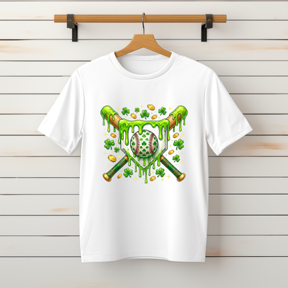 "Lucky Drip Crossed Bats" Tee