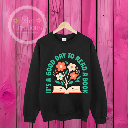 “It’s a Good Day to Read a Book” Tee-Sweater