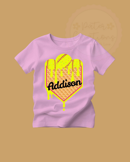"Scoop and Score" Drip Tee