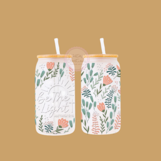 "Be the Light" Glass Tumbler