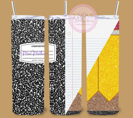 "Classic Teacher Essentials" Metal Tumbler