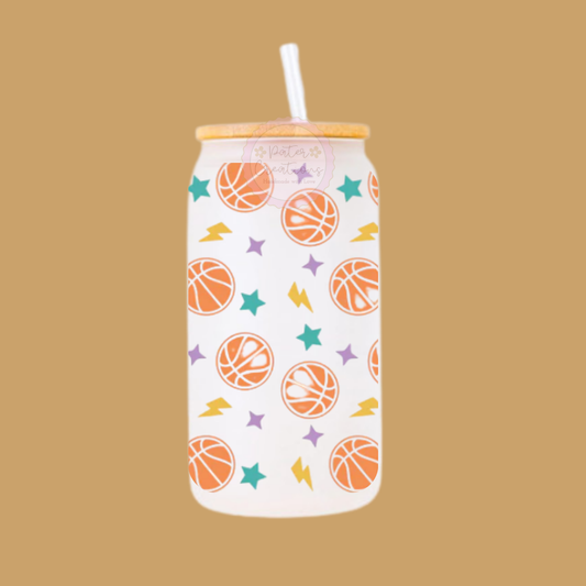 "Slam Dunk Sips" Glass Tumbler