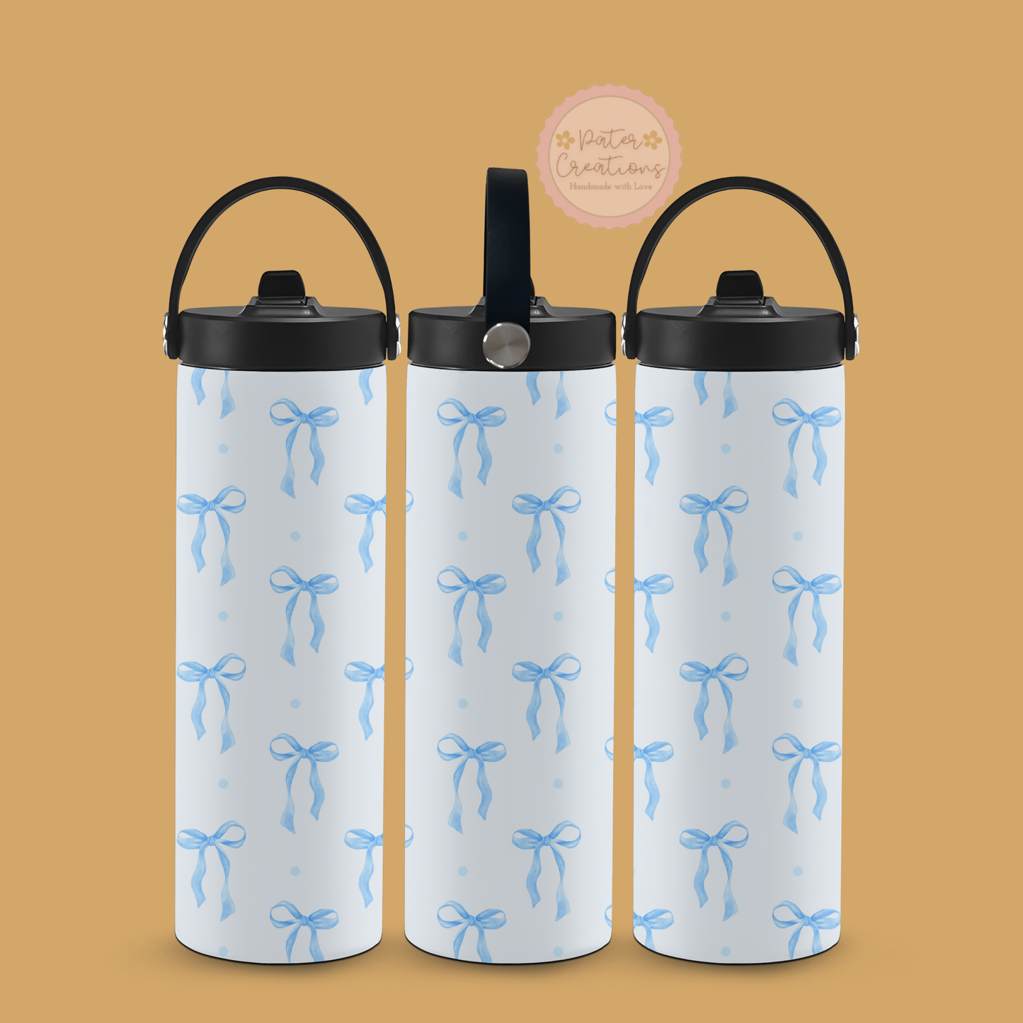 "Bowtique Blue" Metal Tumbler