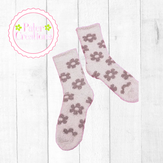 Daisy Fuzzy Socks