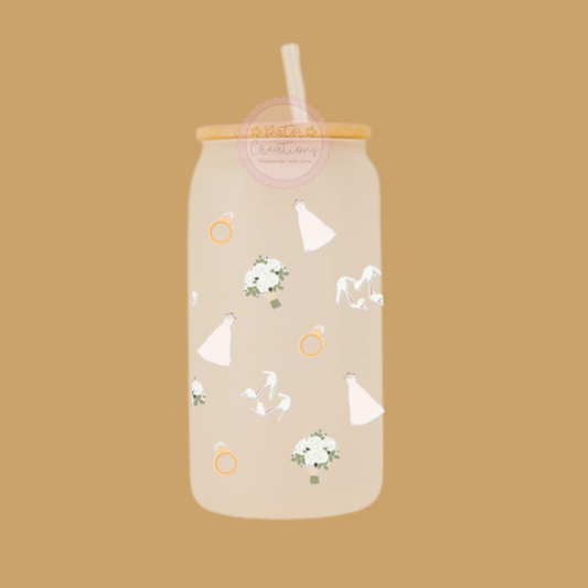 "Bridal Sips" Glass Tumbler