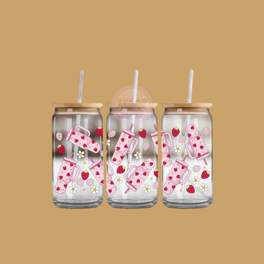 "Sweetheart Confetti" Glass Tumbler