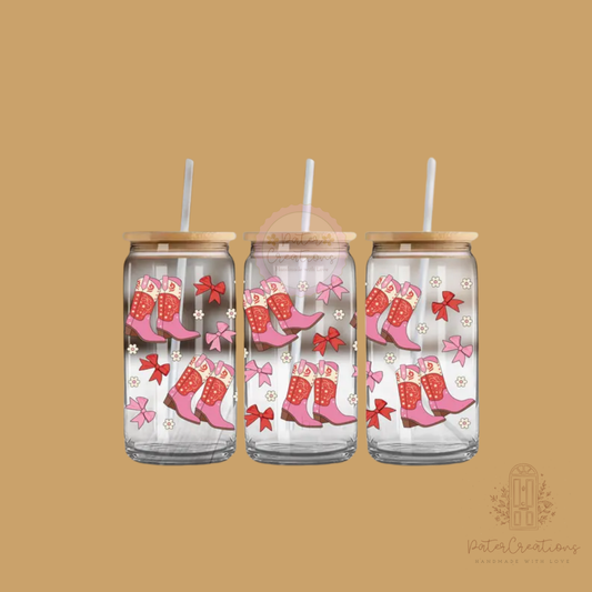 "Boot Scootin’ Babe" Glass Tumbler
