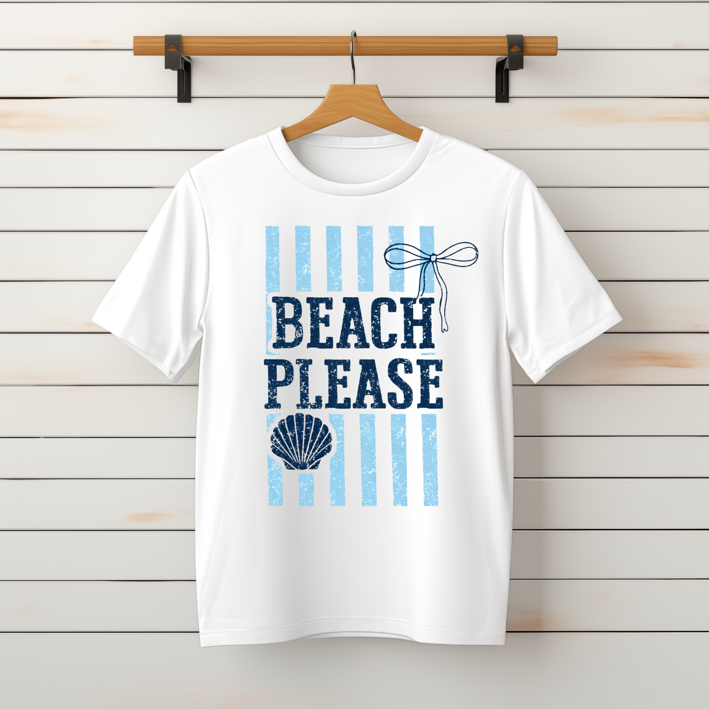 "Beach Please" Tee-Sweater