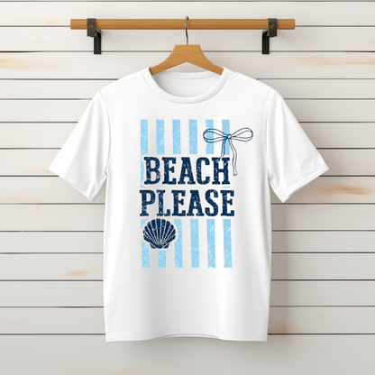 "Beach Please" Tee-Sweater