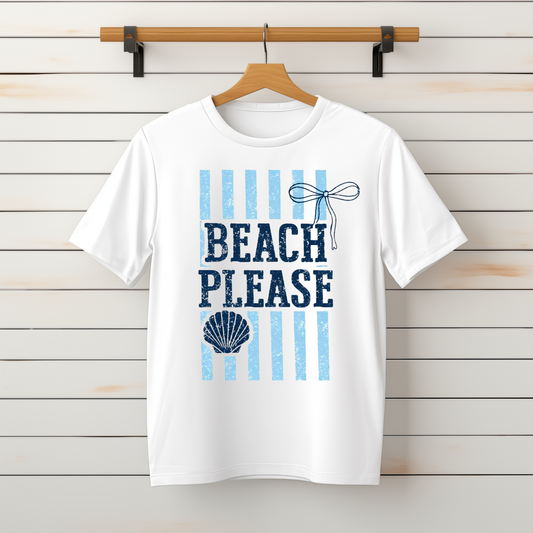 "Beach Please" Tee-Sweater