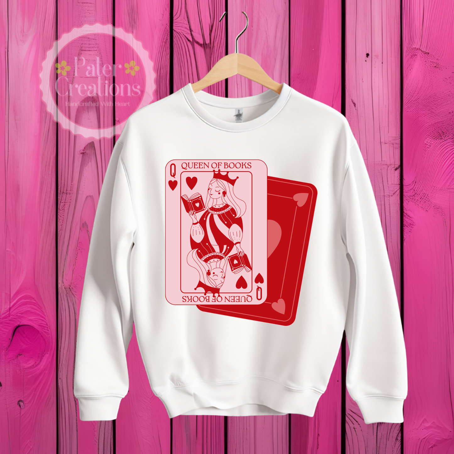 “Queen of Books” Tee-Sweater