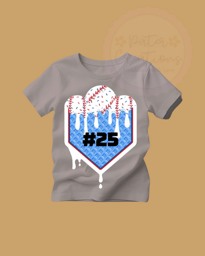 "Scoop and Score" Drip Tee