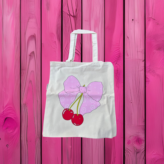 "Cherry Blush" Tote Bag