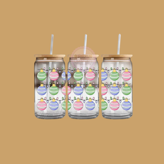 "Retro Glow" Glass Tumbler
