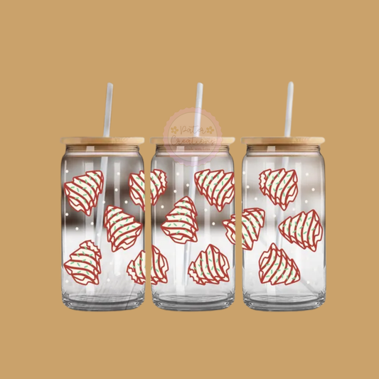 "Classic Cake Tree" Glass Tumbler