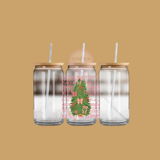 "Oh Christmas Tree" Glass Tumbler